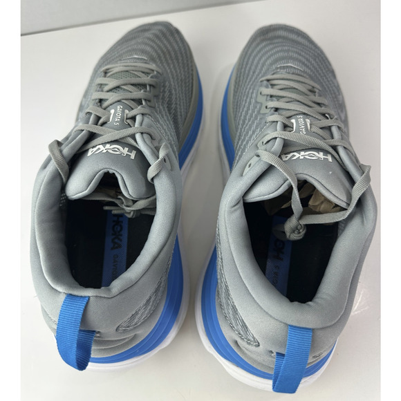 Hoka One One Gaviota 5 Gray Blue Walking Running Shoes Men's Size 15 D Sneakers - Picture 10 of 13